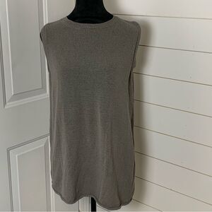 Zara 100% cotton knitted tank sweater vest top size small preppy cottagecore